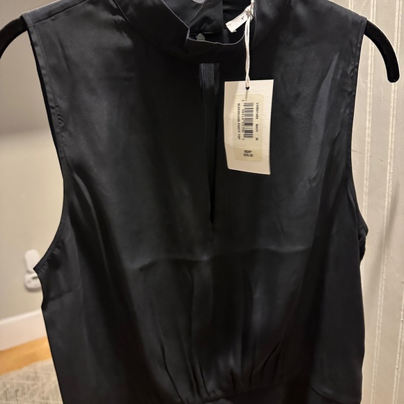 FRAME NWT Sleeveless High-Neck Party Top   Size M - Picture 4 of 6